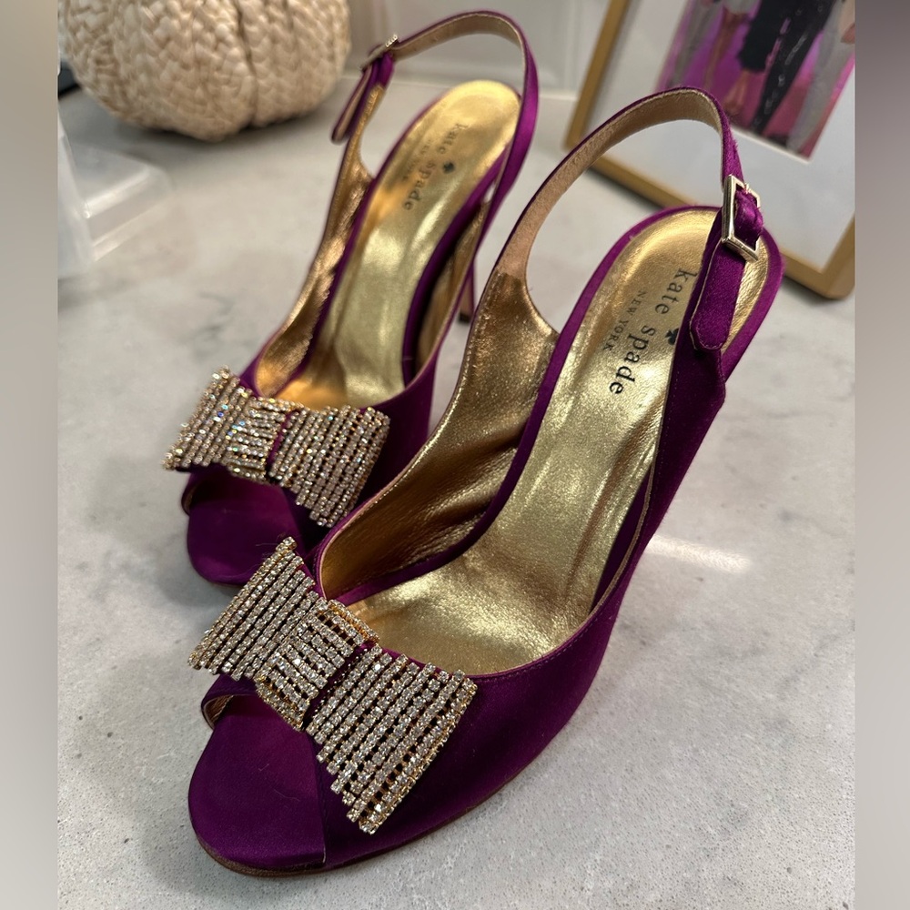 Purple Kate Spade Pumps! Lightly used.